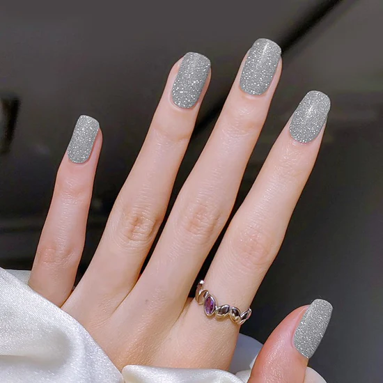 Stickers nail - GLITTER GREY